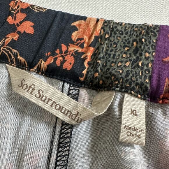 Soft Surroundings Curio Pants Size XL Printed Elastic Waist - Picture 6 of 8